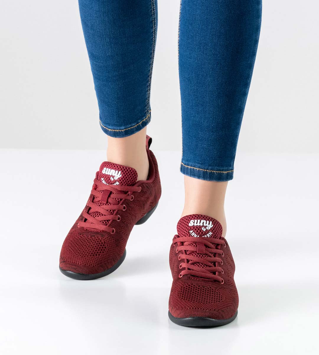 Zumba Damentanz Sneaker in rot-schwarz von Suny