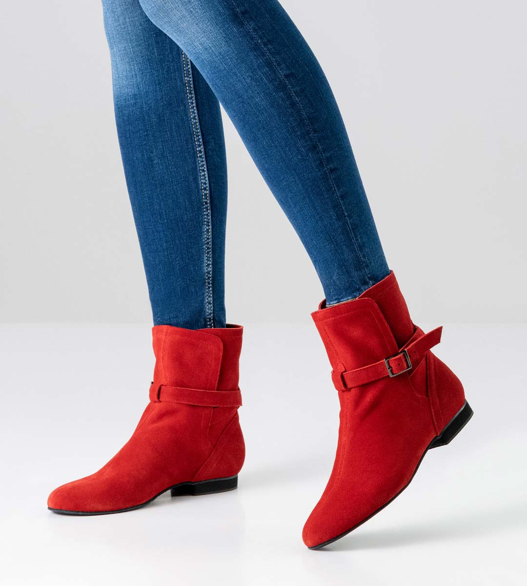 Roter Linedance Tanzstiefel von Werner Kern mit 1,5 cm Absatz