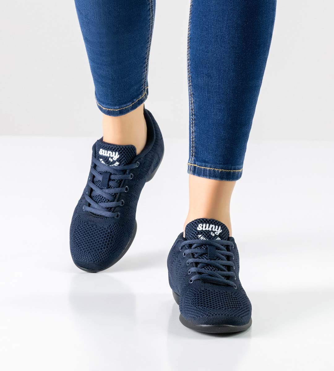 Suny Damentanz Sneaker in blau-schwarz für Kizomba