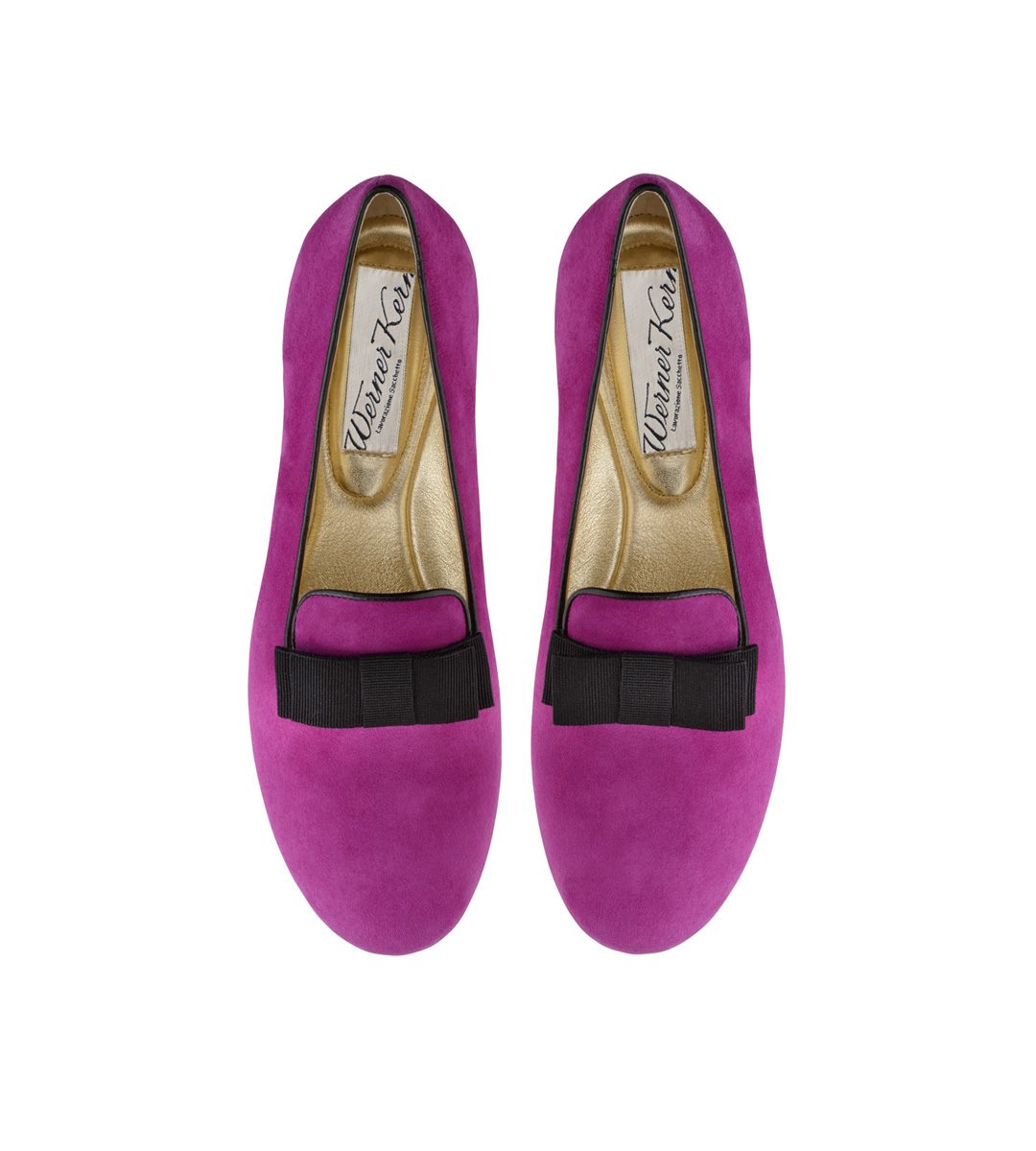 Pinker Loafer Aoi von Werner Kern Ballerinas in pinken Wildleder